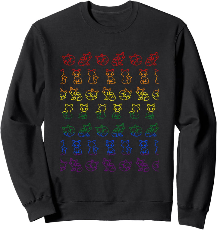 Niedliche LGBTQ Fuchs Flagge Sweatshirt