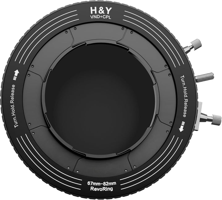 H&amp;Y Variabler ND-Filter, PL Filter, 67-82mm, REVORING Variable, ND3-1000+CPL MarkII, Nivellierung, v