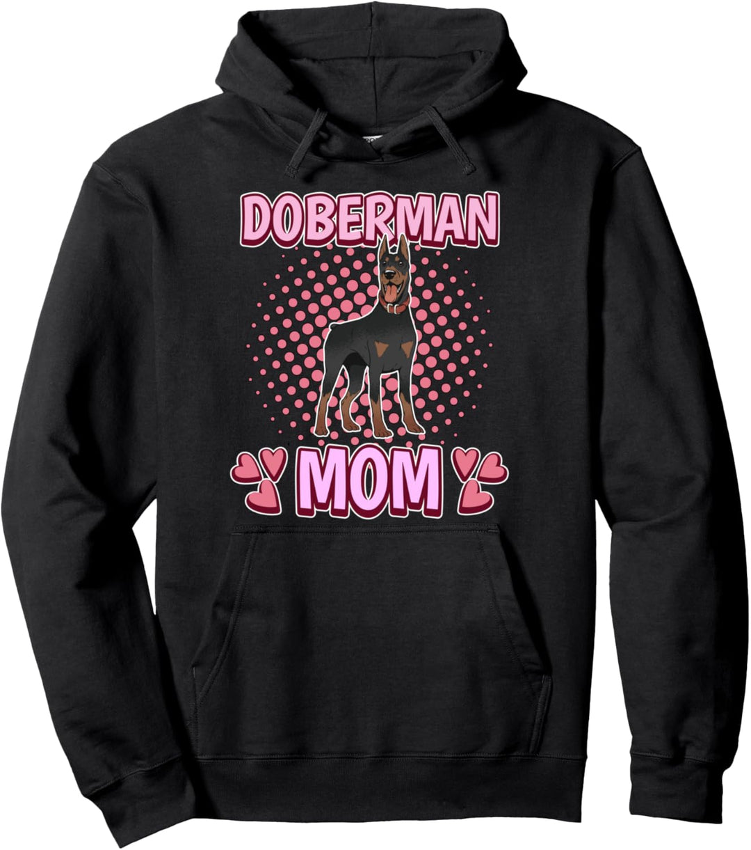 Damen Doberman Mom Mama Muttertag Dobermann Pullover Hoodie