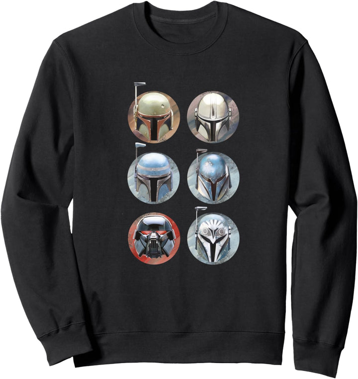 Star Wars: The Mandalorian Bounty Hunter Helmet Circles Sweatshirt