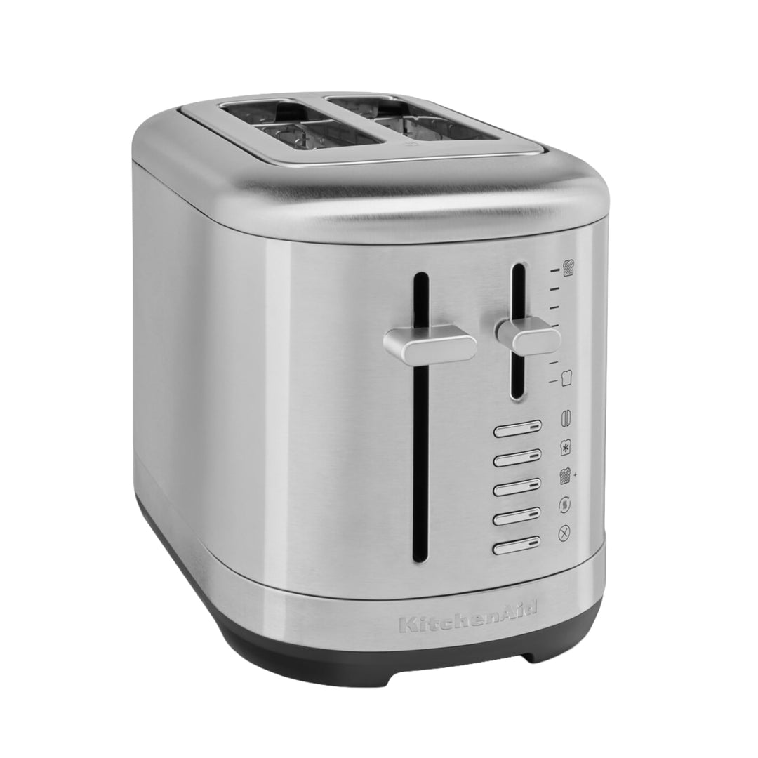 KitchenAid 5KMT2109ESX Toaster 2 Scheiben, extra breite Schlitze für Bagels &amp; dickes Brot, 7 Bräunun