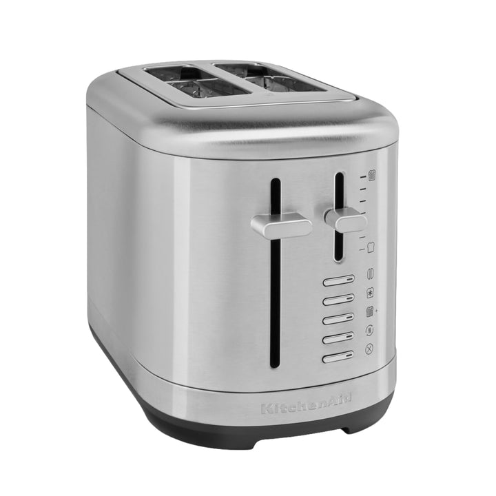 KitchenAid 5KMT2109ESX Toaster 2 Scheiben, extra breite Schlitze für Bagels &amp; dickes Brot, 7 Bräunun