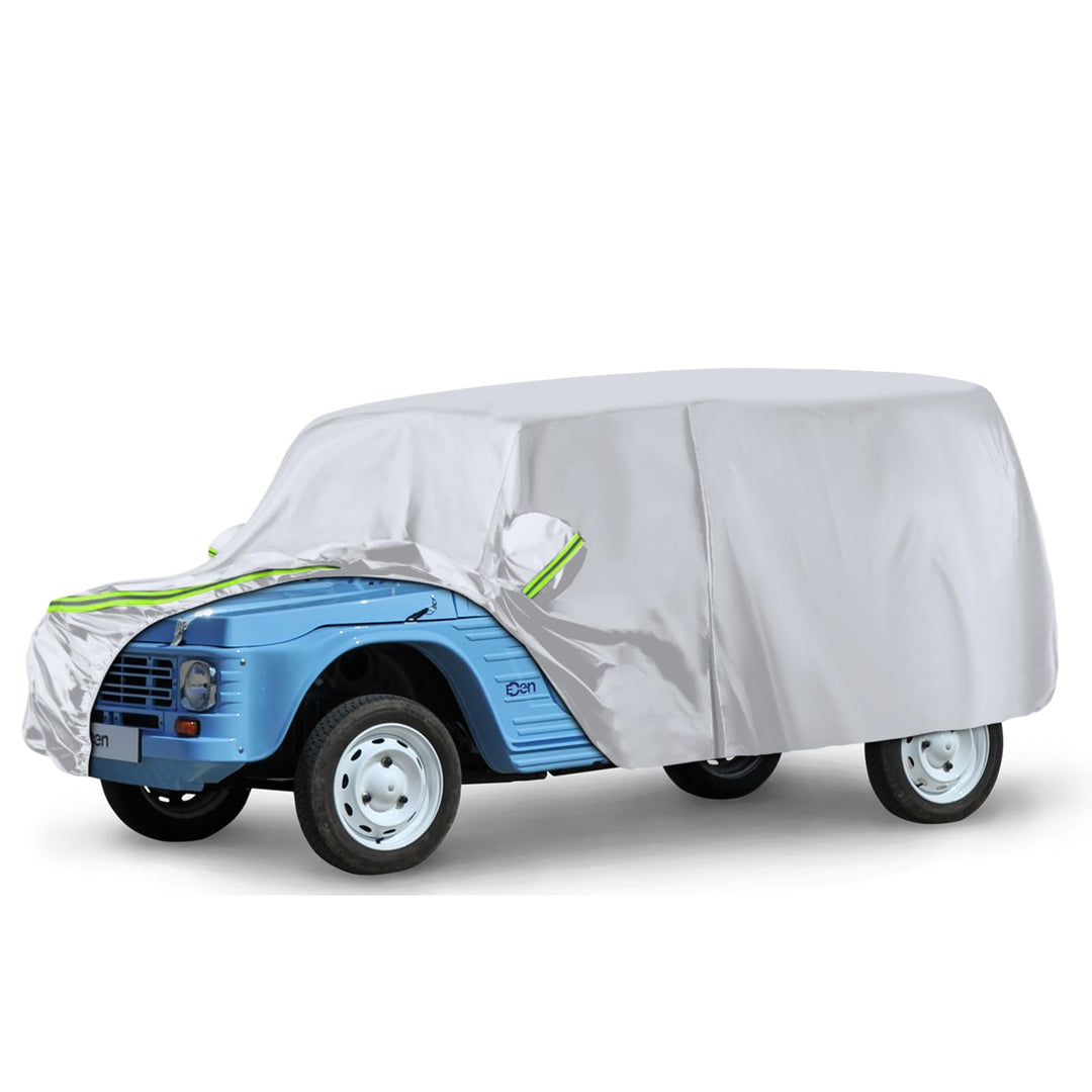 Autoabdeckung Passend für Citroen Mehari 1968-1988, wasserdichte Vollgarage Autoplane mit Reissversc