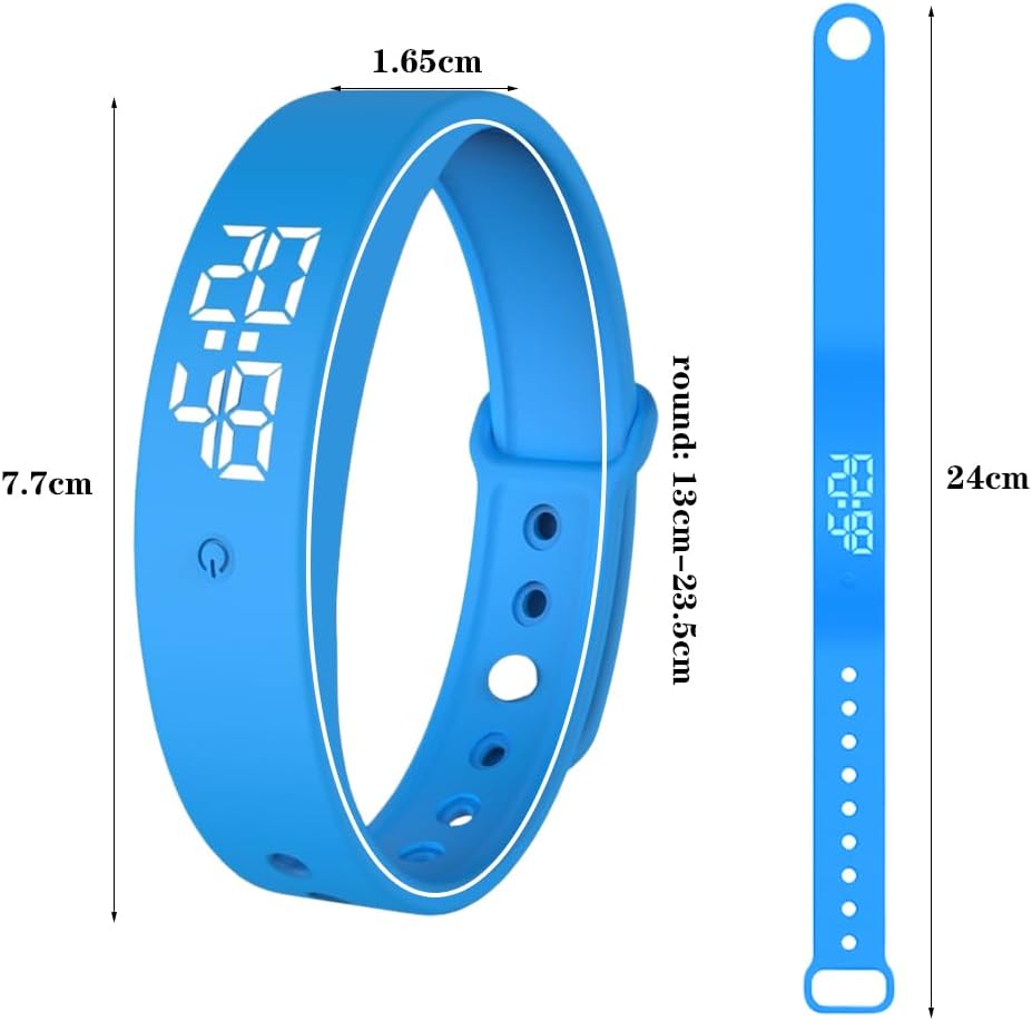 Vibrationswecker Armband, Vibrationsalarm Erinnerung Uhr, Armband Wecker Vibration mit Timer, Trinke