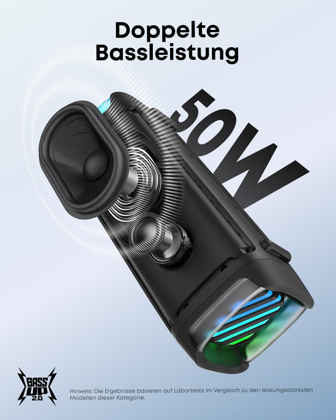 soundcore Boom 3i by Anker – Robuster Outdoor Lautsprecher, Bluetooth Lautsprecher, wasserdicht IP68