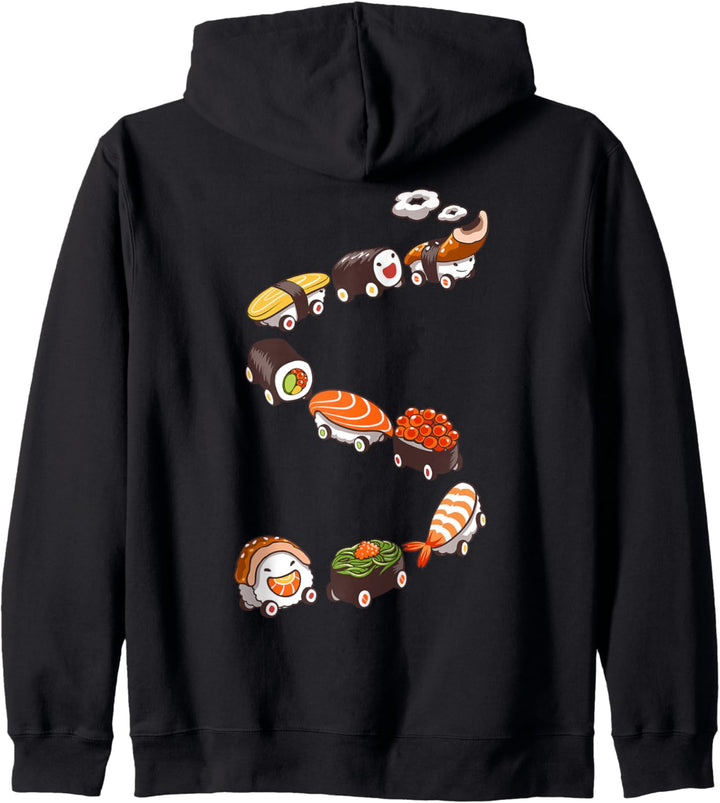 Japanischer Nigiri Sushi Zug Kapuzenjacke