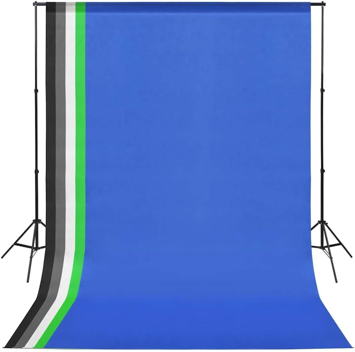 vidaXL Fotostudio Set Hintergrundsystem Studioschirm Studioleuchte Studiolampe Fotolampe Studioset H