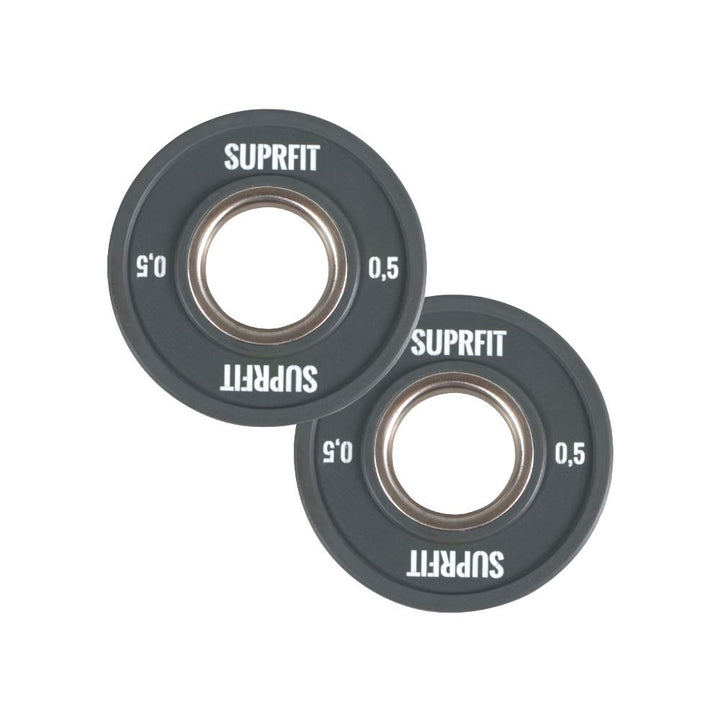 Suprfit Mini PU Bumper Plates - gummierte Hantelscheiben für Techniktraining mit der Hantelstange, E
