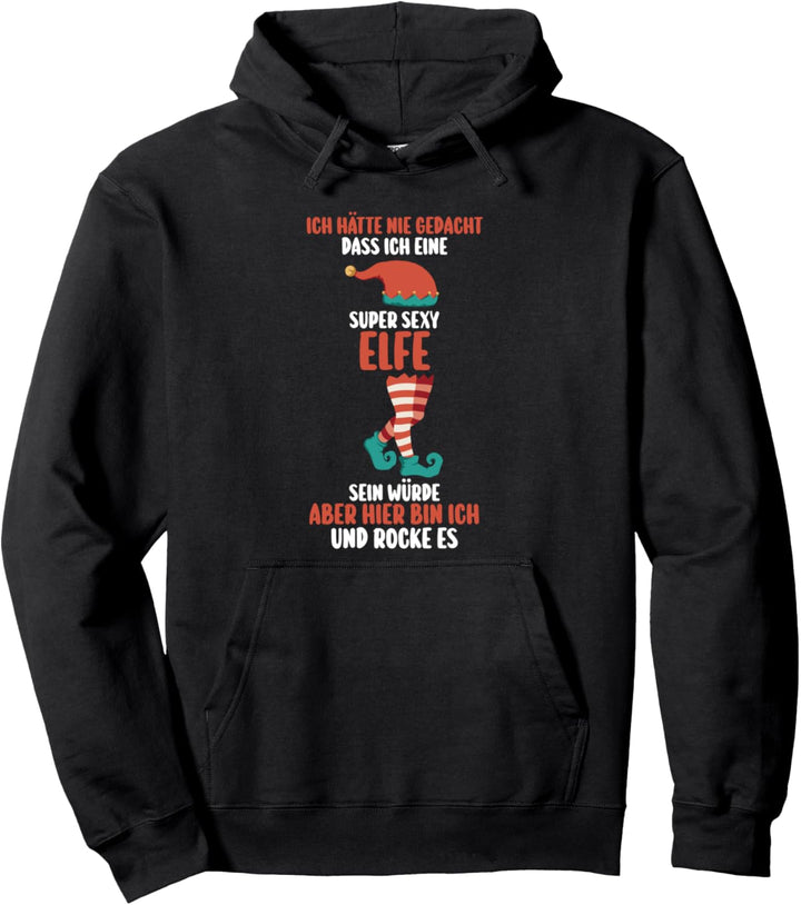 Weinachtselfe Weihnachten Elfe Elfen Pullover Hoodie