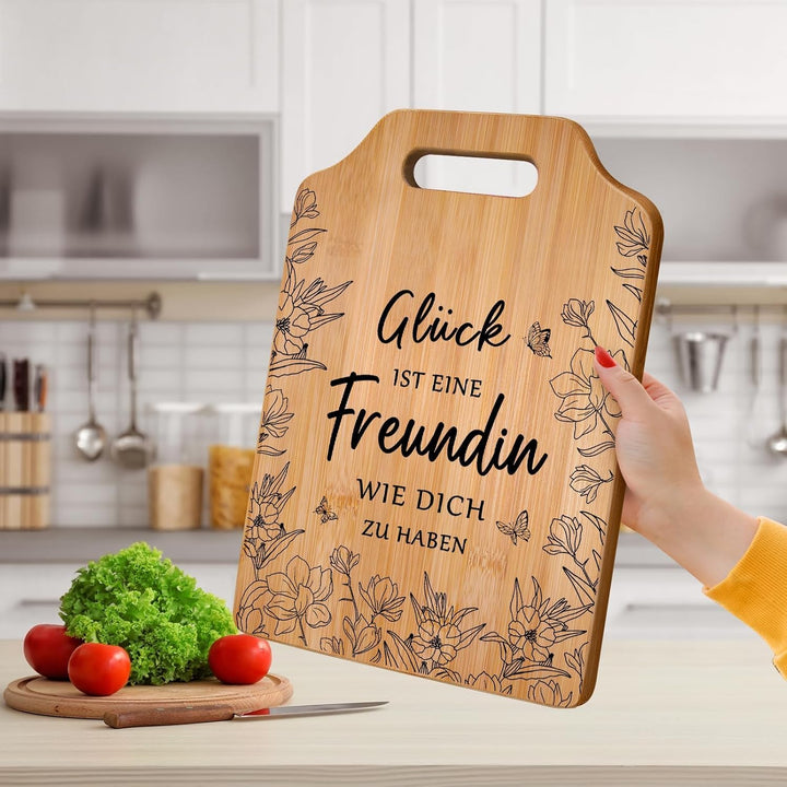 JOYVADO Beste Freundin Geschenke, Geschenke für Freundin, Bambus Schneidebrett Weihnachtsgeschenke f