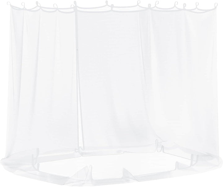 Moskito Netz für Pavillon 220 Mesh Weiss 2 x 2 x 2 m Polyester, Fliegengitter mit Klettverschluss un