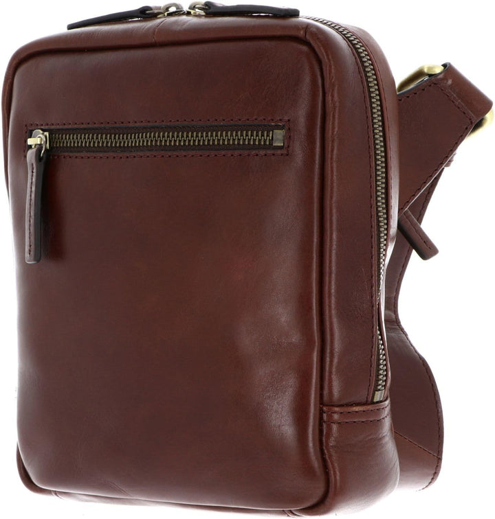 Leonhard Heyden Cambridge Umhängetasche Leder 18 cm Redbrown, Redbrown