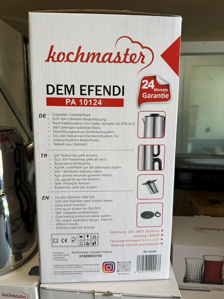 Dem Efendi Teemaschine Eleganter Teekocher