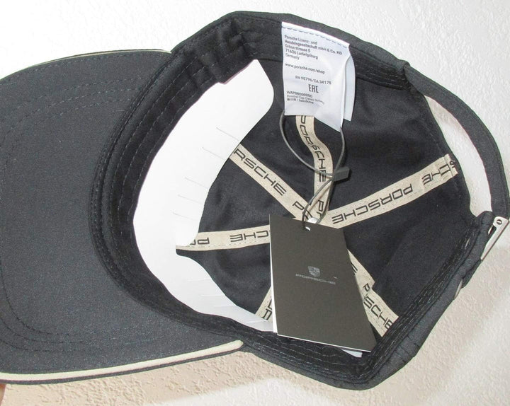 Porsche Baseball-Kappe klassisch mit Logo schwarz
