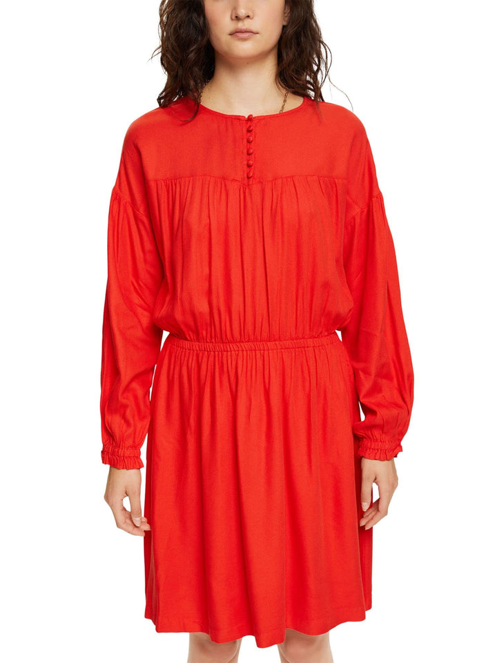 ESPRIT Damen Kleid M 635/Orange Red, M 635/Orange Red