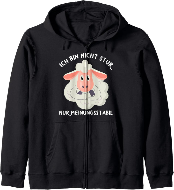 Ich Bin Nicht Stur Nur Meinungsstabil Witzige Schaf Spruch Kapuzenjacke