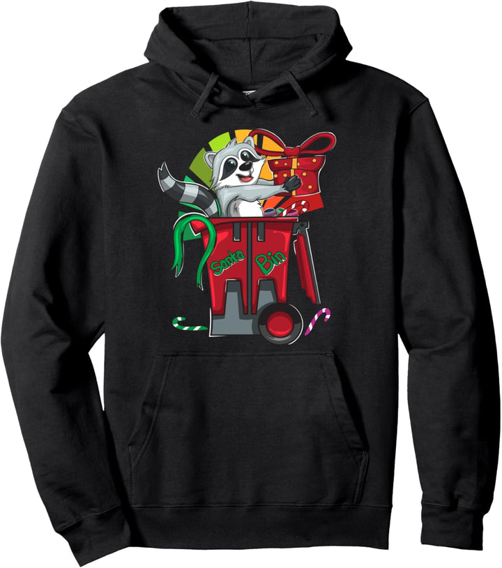 Weihnachten Geschenk Weihnachtsgeschenk Cartoon Waschbär Pullover Hoodie