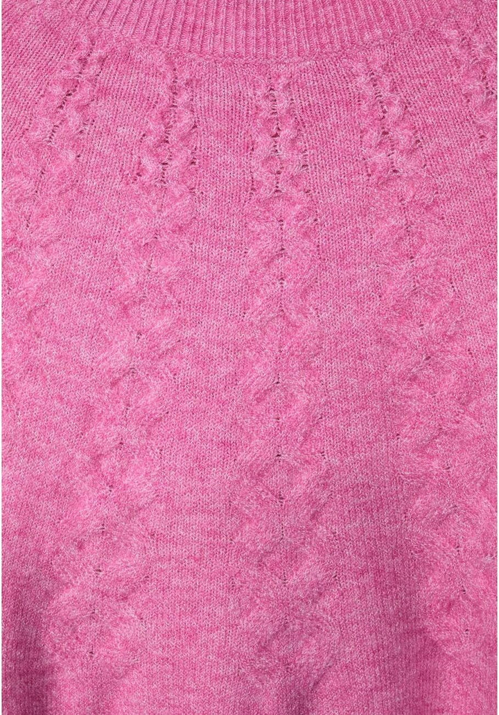 Street One Damen Strickpullover 36 Pink Crush Melange, 36 Pink Crush Melange
