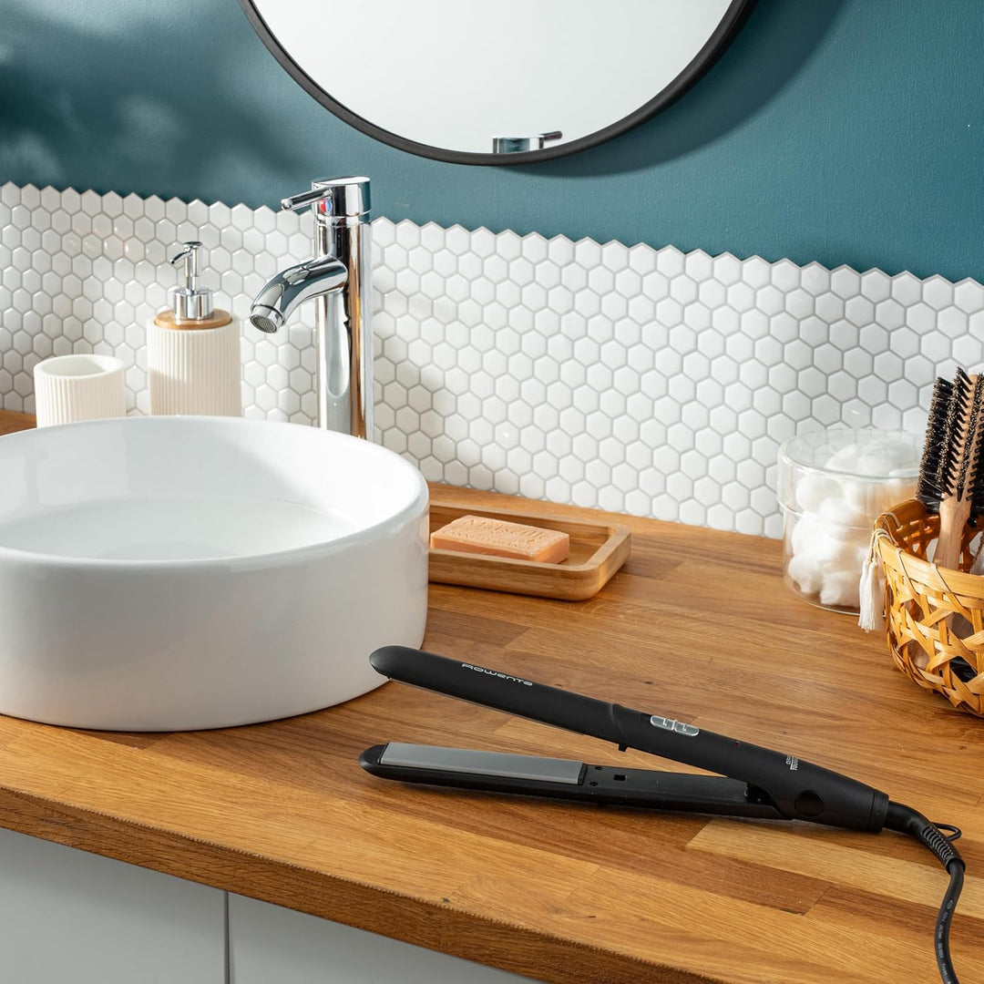 Rowenta SF1810 Express Style Haarglätter | zwei Temperaturen (180°C und 210°C) | Keramik-Turmalin-Be