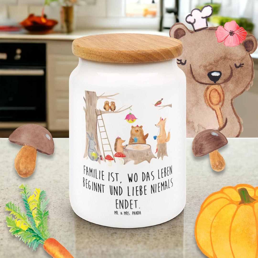 Mr. &amp; Mrs. Panda behälter Waldtiere Picknick - Geschenk, leckerlidose, Wald, Aufbewahrungsdose, Fuch