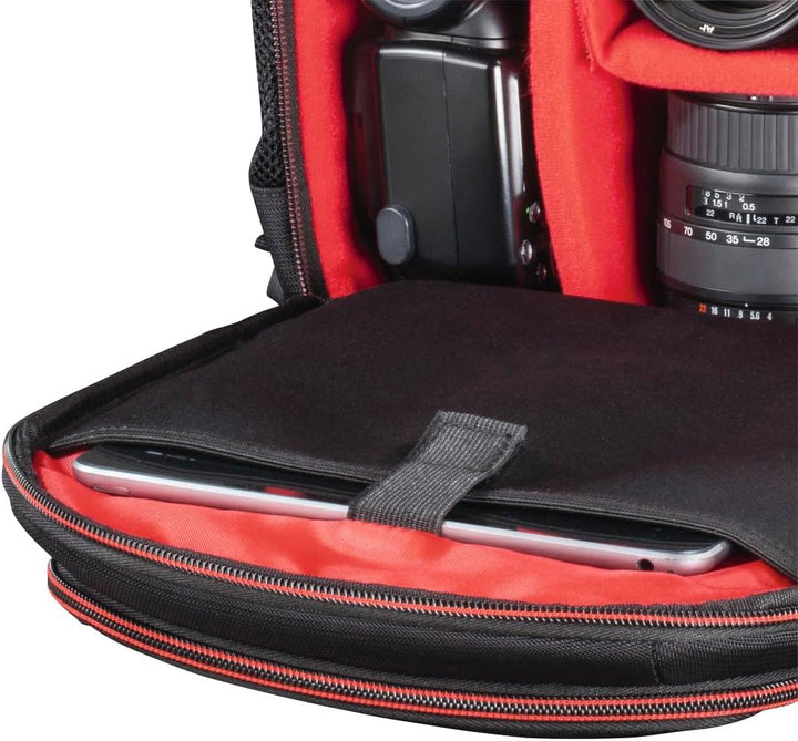 Hama Kamera-Rucksack Miami, 150, schwarz/rot