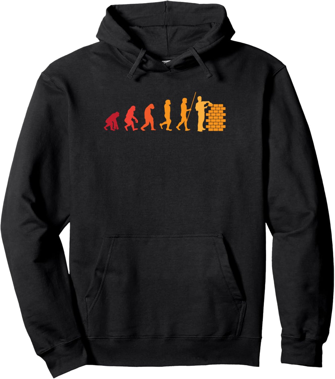 Maurer Evolution | lustiges Wandbauer Geschenk Pullover Hoodie