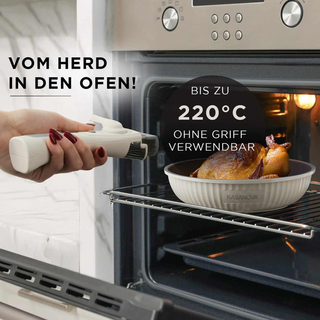 KASANOVA 1 SMU EAZICLICK BATTERIE 9 STK CREME, Aluminium-Druckguss Glas Silikon Bakelit