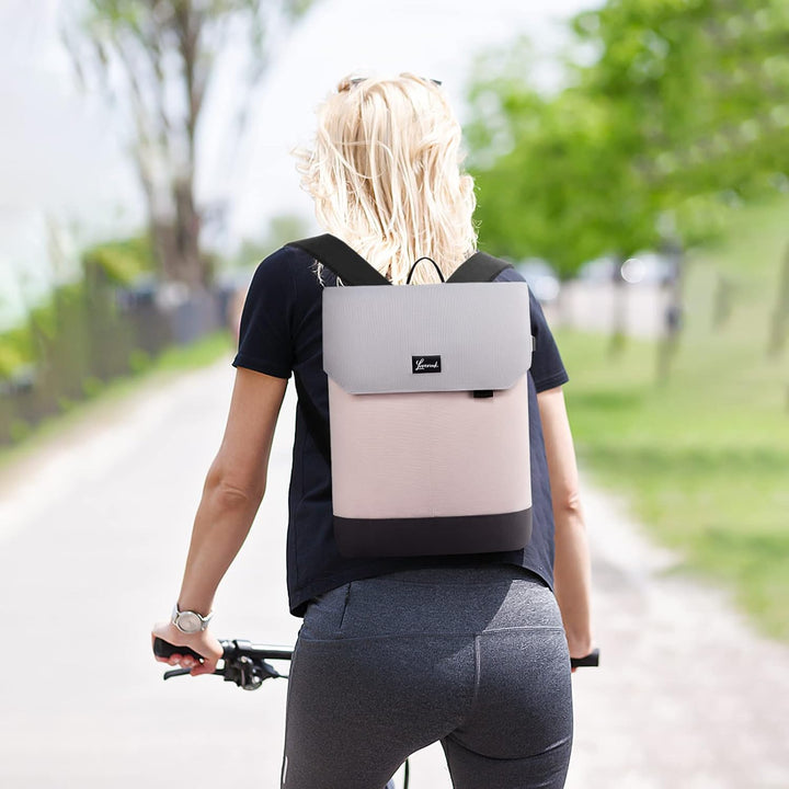 LOVEVOOK Rucksack Damen Klein, 14 Zoll Laptop Rucksack mit USB Ladeanschluss &amp; Laptopfach, Kleiner W