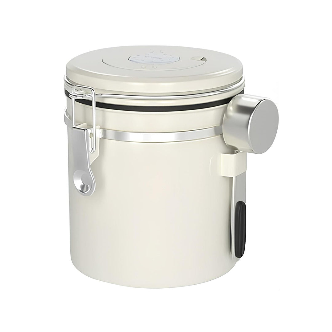 Kaffeedose Luftdicht 1,5L, Luftdichte Edelstahl Kaffeedose, Kaffeedose Luftdicht Bohnen Behälter Ede