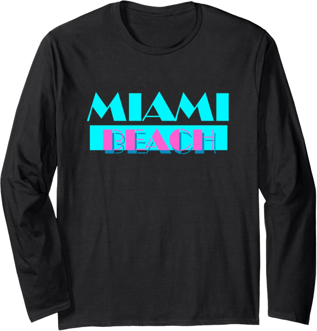 Miami Beach Vice Style Langarmshirt