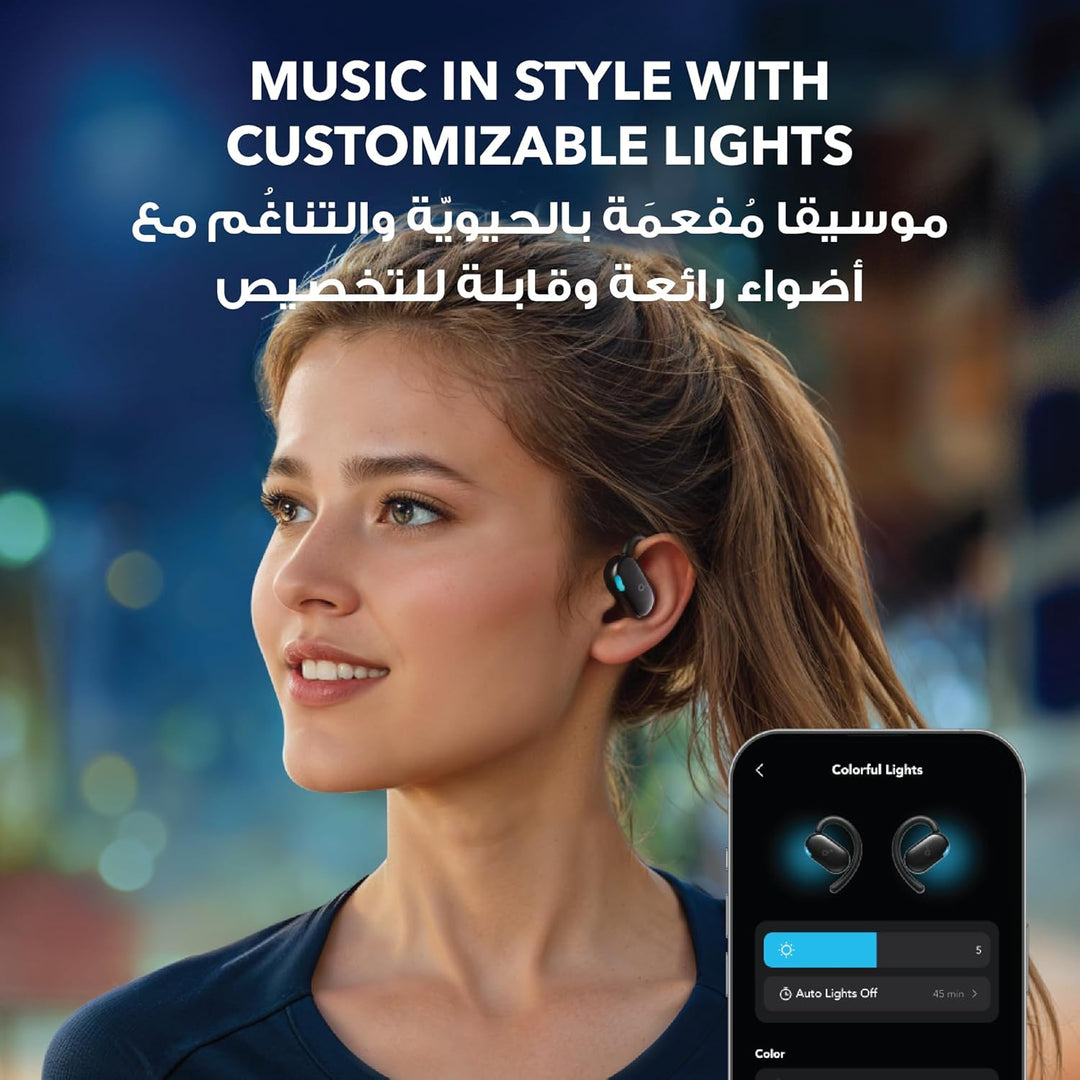 soundcore Anker V20i Open Ear Headphones, Adjustable Ear Hooks, Ultra Comfortable, Snug Fit, Powerfu