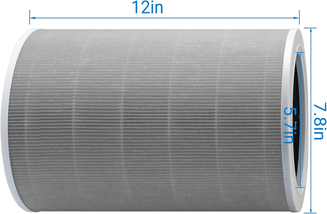 Facecool Ersatzfilter Kompatibel mit Xiaomi Air Purifier 4 Lite Luftreiniger, True HEPA (H13) / Kohl