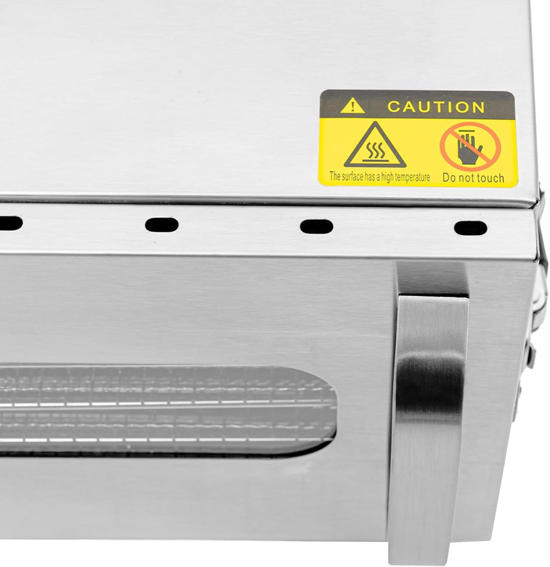 Dörrautomat Edelstahl Lebensmittel 6 Etagen Dörrgerät LCD Timer Obsttrockner, Fleisch Küche Gemüse D