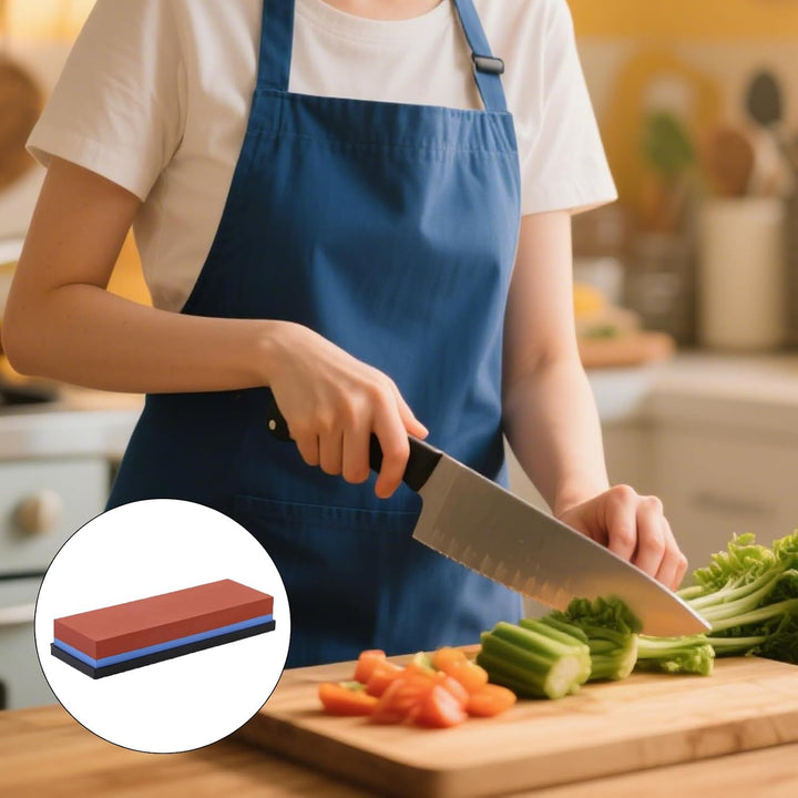 Eabdice 240/800 Wetzstein Professionell Schärfstein, 2-IN-1 Messerschärfer Abziehstein, mit Rutschfe