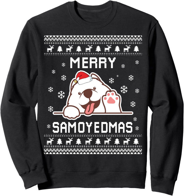 Samojede Hundebesitzer Hässlicher Weihnachtspullover für die Sweatshirt