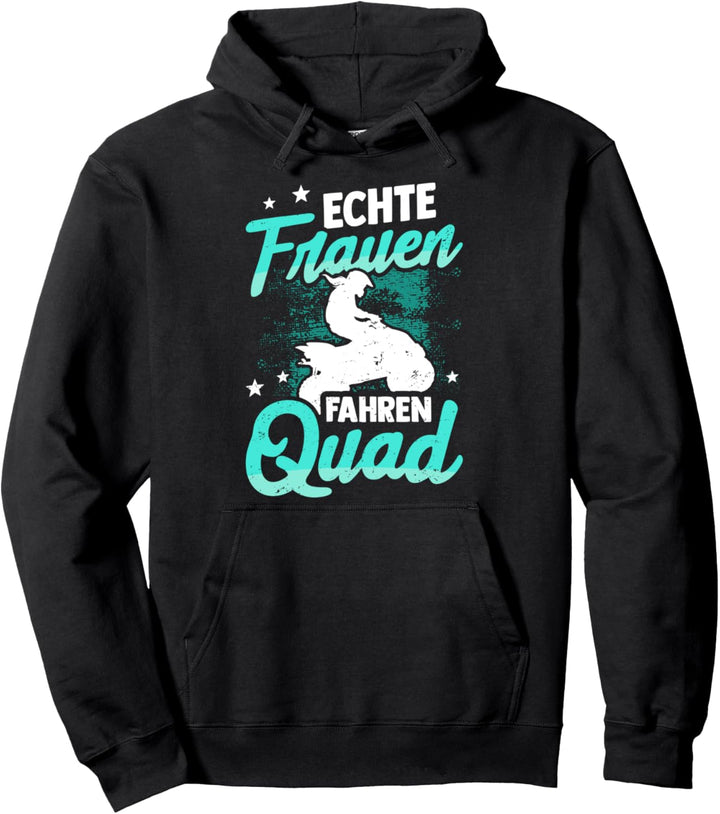 Damen Quadfahrer Geschenk Quad ATV Spruch Offroad Bikerin Pullover Hoodie