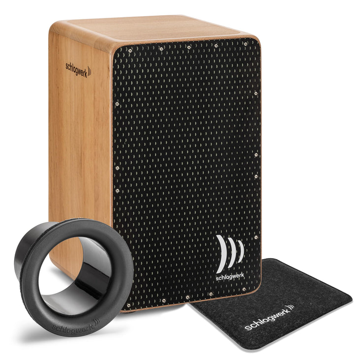 Schlagwerk Cajon, Schwarz (CP5901)