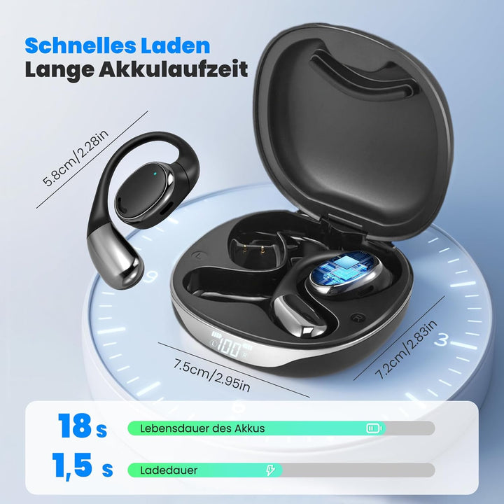 AI Übersetzer Kopfhörer mit Echtzeit-Übersetzung in 144 Sprachen, Bluetooth Kopfhörer mit HD-Stereo-