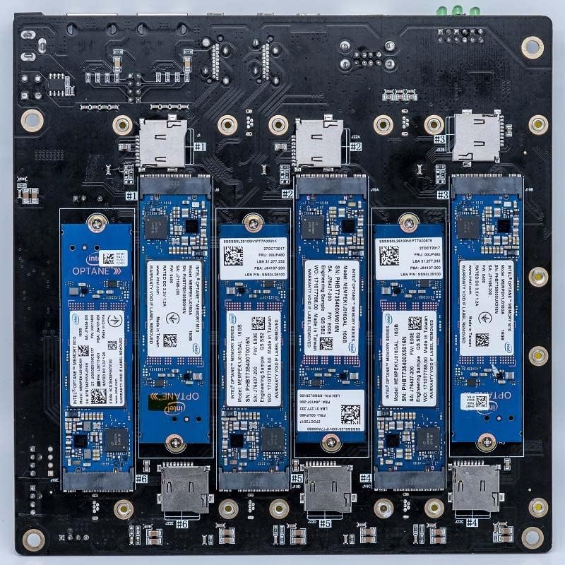 GeeekPi DeskPi Super6C Raspberry Pi CM4 Cluster Mini-ITX Board Raspberry Pi Compute Module 4 Mini IT