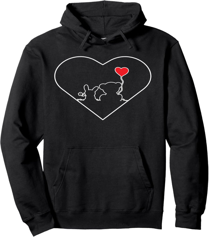 Valentinstag Bär Hasi Bärchen Liebespaar Liebe Pullover Hoodie