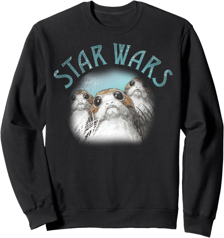 Star Wars The Last Jedi Porg Trio Portrait Sweatshirt