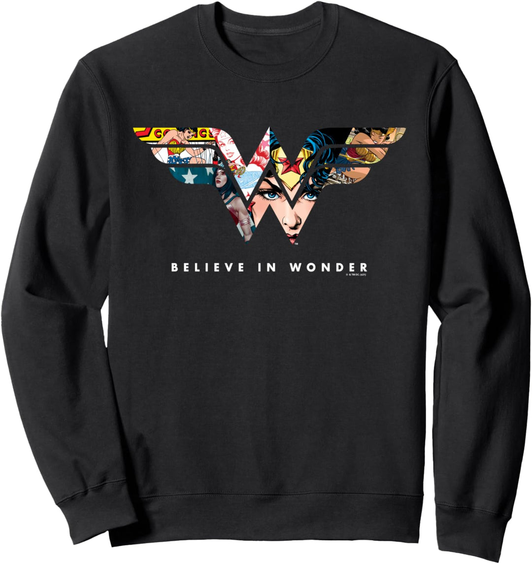Wonder Woman 80th Believe in Wonder WW Logo Sweatshirt