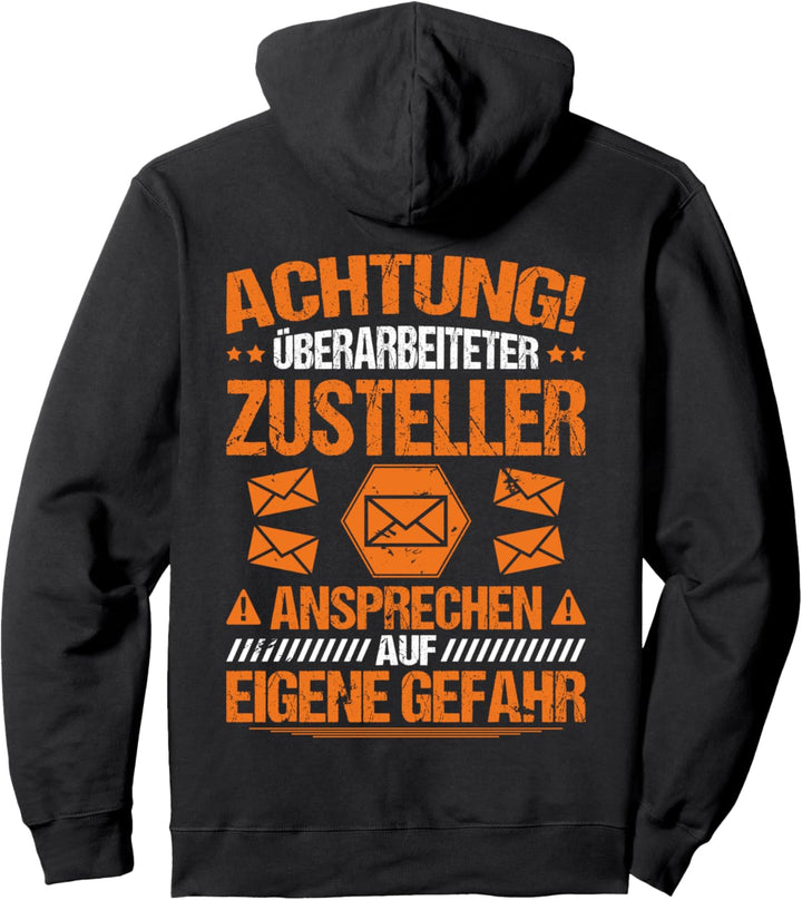 Briefträger Postbote Überarbeiteter Zusteller Pullover Hoodie