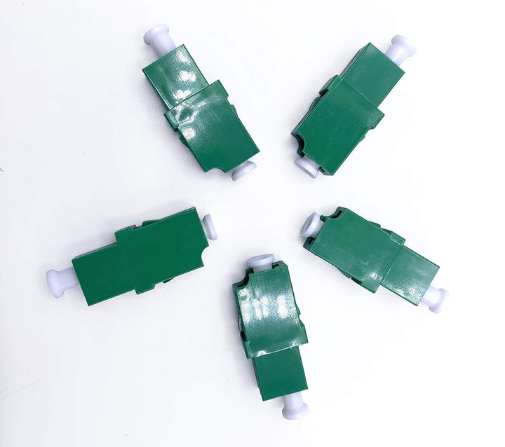 Elfcam® - Glasfaser Adapter, LWL Adapter/Kupplung LC/APC Simplex (5 Stück), 5 Stück