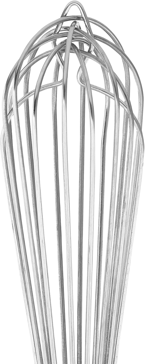 TECHNICA Schneebesen Edelstahl 350 mm - Küchen Schneebesen mit Griff Rührbesen - 8 Spindeln 350 mm,