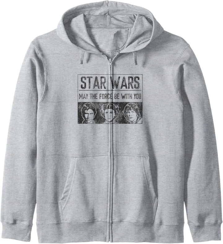 Star Wars Han Solo, Luke &amp; Leia May The Force Be With You Kapuzenjacke