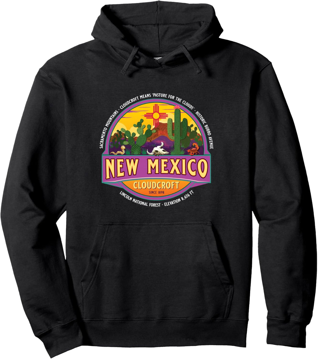 Cloudcroft New Mexico USA Southwest Desert Vacation Souvenir Pullover Hoodie
