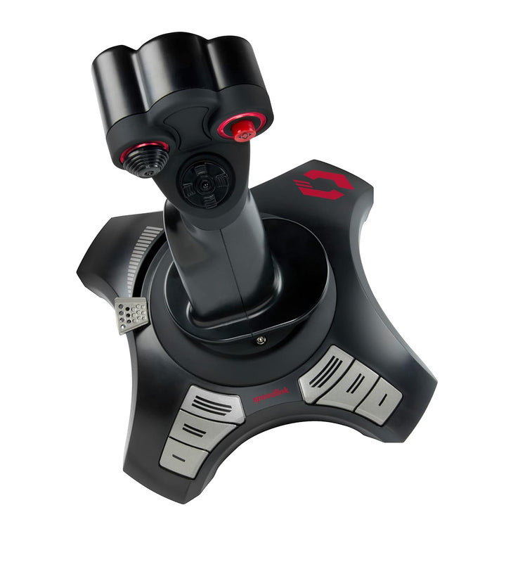 Speedlink PHANTOM HAWK Flight Stick - Joystick für PC/ Computer, Controller für Simulator-Spiele, US