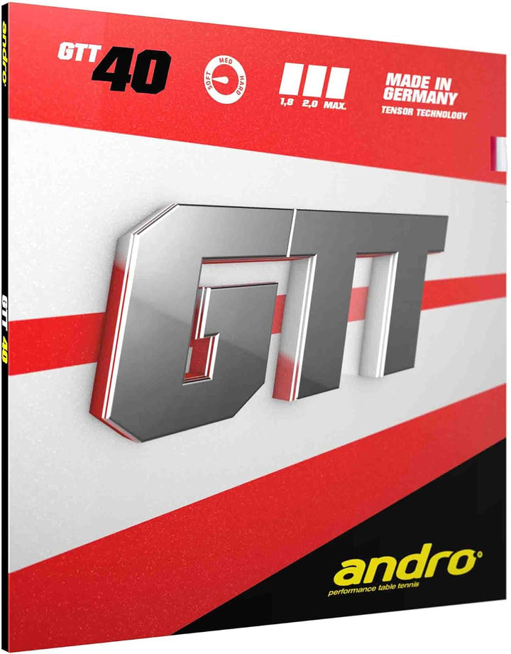 ANDRO Belag GTT 40 2,3 mm, rot 2,3 mm, rot, 2,3 mm, rot 2,3 mm, rot