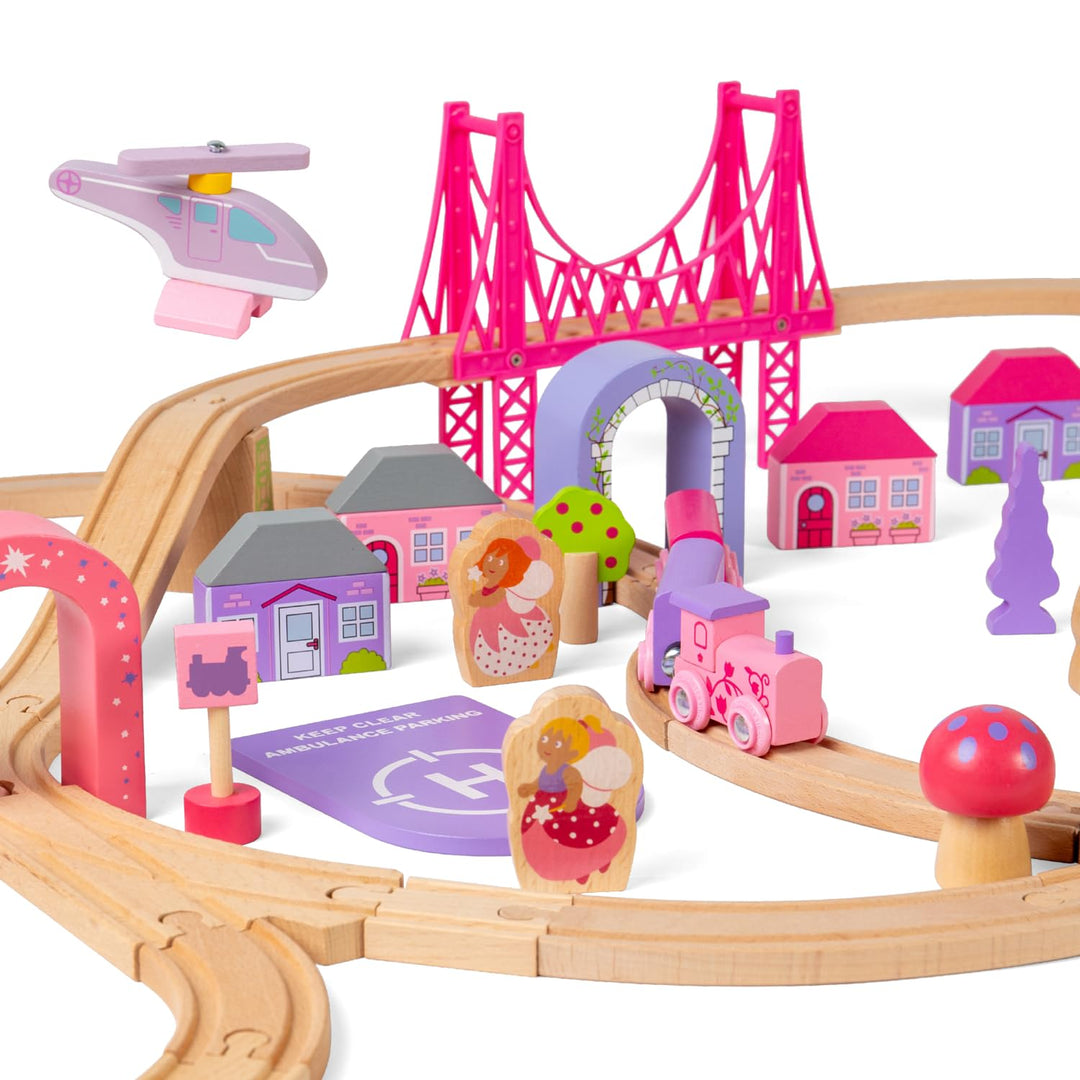 Bigjigs Rail Holzeisenbahn Set Märchenstadt 3+ Jahre